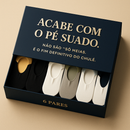 Meias Premium Chulé Zero: Resultado em 24 h ou 2× seu Dinheiro de Volta – Kit 6 Pares + Frete GRÁTIS