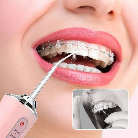 Irrigador Oral Portátil Recarregável - Higiene Bucal Completa com Tecnologia de Jato D’água - Entrega de 4/5 dias