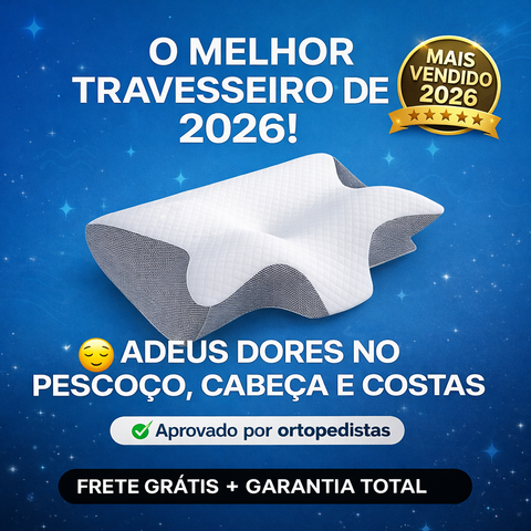 Esse é o melhor travesseiro ergonômico de 2026. Frete grátis + garantia. Aproveite já!