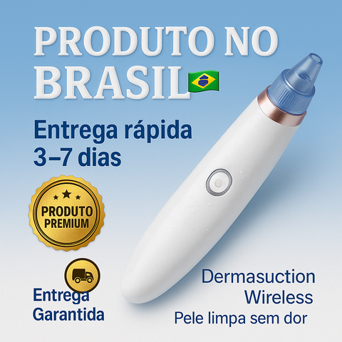 Removedor de Cravos a Vácuo Sem Fio - Limpeza Profunda e Cuidados com a Pele