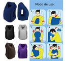 Travesseiro Inflável Ergonômico para Viagem – Suporte para Pescoço e Queixo com Conforto Absoluto