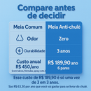 Meias Premium Chulé Zero: Resultado em 24 h ou 2× seu Dinheiro de Volta – Kit 6 Pares + Frete GRÁTIS