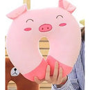 10 cores em forma de u pelúcia sono pescoço proteção travesseiro almofada de escritório bonito adorável travesseiros de viagem para crianças/adultos