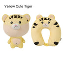 2 em 1 em forma de u bonito pinguim pescoço travesseiro viagem pescoço travesseiro mutável dos desenhos animados pescoço travesseiro para acampamento caminhadas