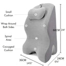 Almofada Ortopédica Multifuncional – Suporte para Pescoço, Costas e Pernas com Espuma de Memória