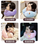 Adorável kuromi minha melodia em forma de u pescoço travesseiro kawaii estilo japonês cinnamoroll viagem nap travesseiro pele amigável engrossado menina