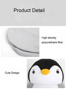 Almofadas de viagem deformáveis em forma de U Avião Pinguins Almofada Brinquedo de pelúcia Travesseiro de pescoço