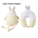 2 em 1 em forma de u bonito pinguim pescoço travesseiro viagem pescoço travesseiro mutável dos desenhos animados pescoço travesseiro para acampamento caminhadas