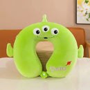 Animal dos desenhos animados em forma de u travesseiro de espuma de memória recuperação lenta pescoço apoio carro viagem nap travesseiro confortável tecido macio