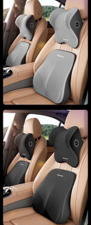 Travesseiro de algodão com memória de alta qualidade, travesseiro de pescoço para carro, suporte para cintura, encosto de cabeça, assento de carro, almofada lombar para motorista