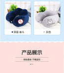 Travesseiro em forma de u dos desenhos animados travesseiro de pescoço protegendo travesseiro cervical travesseiro de pescoço em forma de u escritório bonito portátil avião vagão