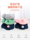 Travesseiro em forma de u dos desenhos animados travesseiro de pescoço protegendo travesseiro cervical travesseiro de pescoço em forma de u escritório bonito portátil avião vagão