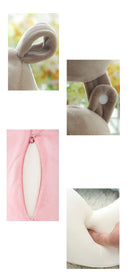 Travesseiro de pescoço de cor sólida recuperação lenta memória algodão em forma de u travesseiro de viagem de carro travesseiro de pescoço escritório bordado em forma de u travesseiro de cochilo