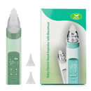 Aspirador nasal elétrico para bebês, dispositivo de sucção de nariz com bocal de silicone de qualidade alimentar, 3 modos de sucção e música calmante
