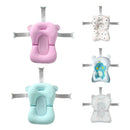Anti-derrapante assento de almofada de banho flutuante para bebê recém-nascido, travesseiro anti-derrapante, suporta conforto e apoio, 0-12 meses