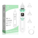 Aspirador nasal elétrico para bebês, dispositivo de sucção de nariz com bocal de silicone de qualidade alimentar, 3 modos de sucção e música calmante