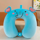 Animal dos desenhos animados em forma de u travesseiro de espuma de memória recuperação lenta pescoço apoio carro viagem nap travesseiro confortável tecido macio