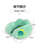 Travesseiro em forma de u dos desenhos animados travesseiro de pescoço protegendo travesseiro cervical travesseiro de pescoço em forma de u escritório bonito portátil avião vagão