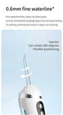 Dentes água flosser elétrica irrigador oral portátil casa limpeza dental recarregável à prova dwaterproof água ferramenta de remoção tártaro