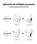 Almofada lombar de espuma de memória para cadeiras de jogos de escritório de carro e suporte de cintura pós-parto travesseiro multifuncional para alívio da dor