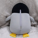 2 em 1 em forma de u bonito pinguim pescoço travesseiro viagem pescoço travesseiro mutável dos desenhos animados pescoço travesseiro para acampamento caminhadas