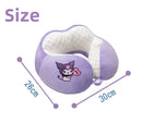 Adorável kuromi minha melodia em forma de u pescoço travesseiro kawaii estilo japonês cinnamoroll viagem nap travesseiro pele amigável engrossado menina