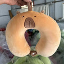 Animal dos desenhos animados em forma de u travesseiro de espuma de memória recuperação lenta pescoço apoio carro viagem nap travesseiro confortável tecido macio