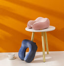 Travesseiro em forma de u, espuma de memória, recuperação lenta, pausa para almoço, travesseiro de pescoço, avião, viagem, malha, corcunda, carro, lance travesseiro