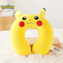 Travesseiro de pescoço em forma de u, brinquedo fofo de cochilo, anime pikachu, espuma de memória, travesseiro de viagem macio, travesseiro de dormir para almoço